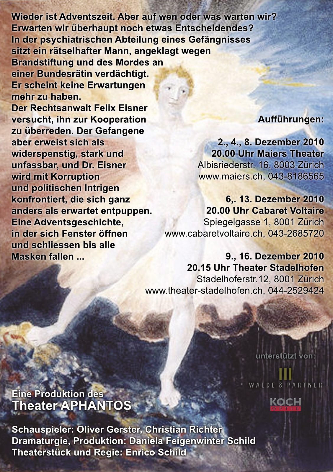Schuss — Flyer (Rückseite)